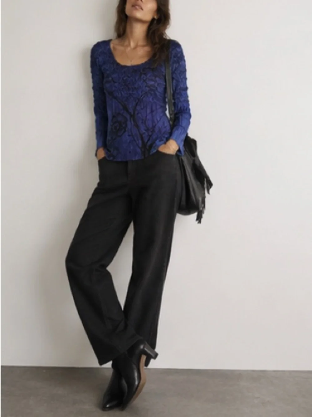 Etoile crinkle top